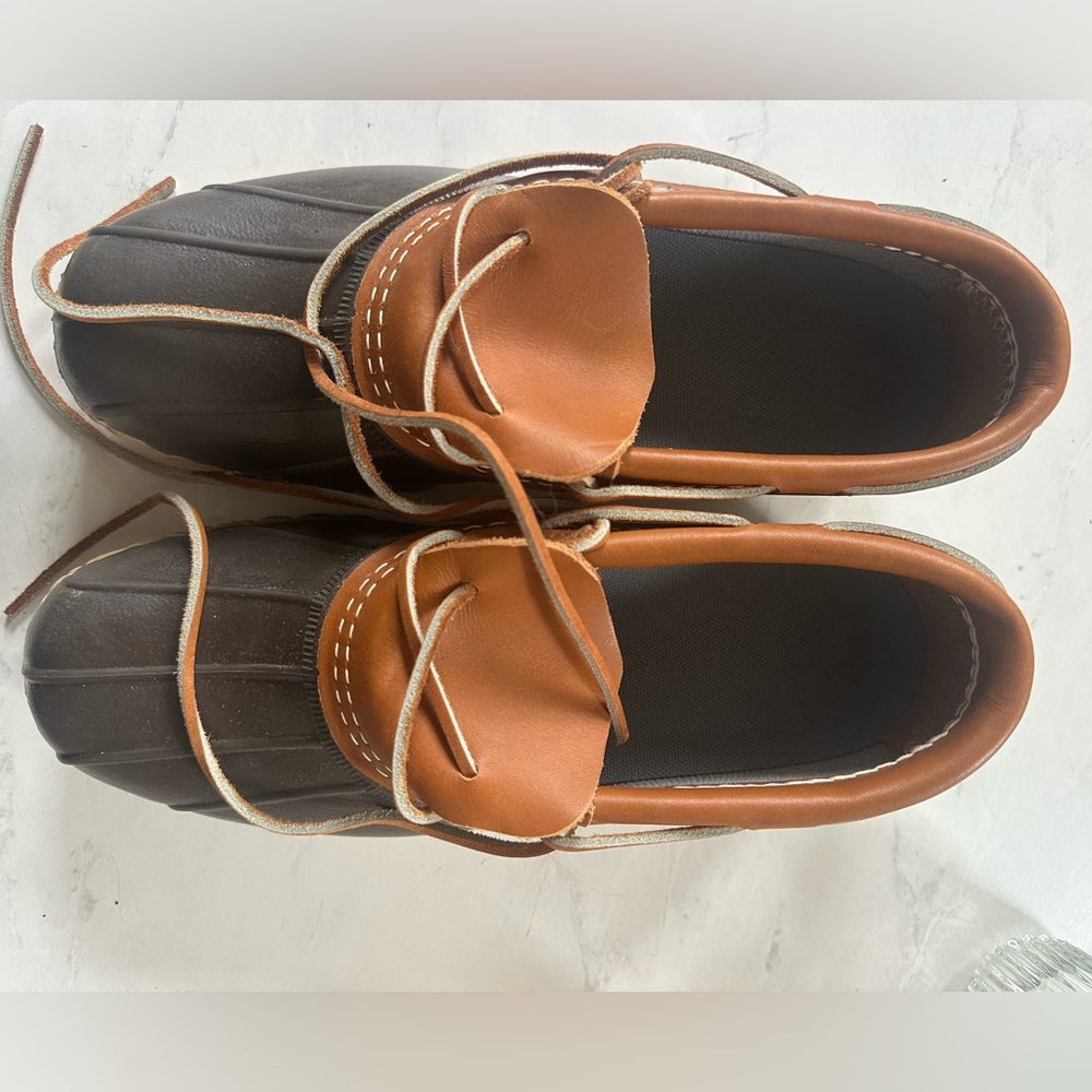 L.L. Bean Brown and Tan Winter Boots